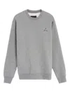 Jordan Brooklyn Fleece "heather Grey" Sweatshirt In Grey