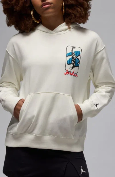 Jordan Brooklyn Fleece Hoodie In White