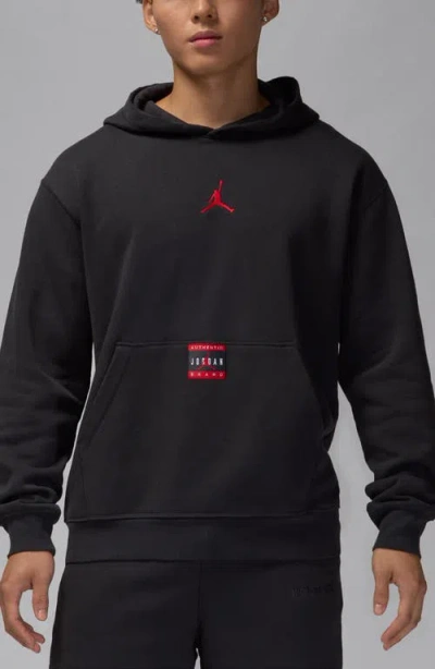 Jordan Brooklyn Fleece Hoodie In Black