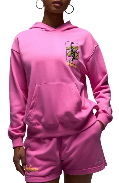 Jordan Brooklyn Fleece Hoodie In Pink