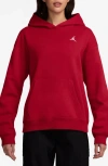 Jordan Women's  Brooklyn Fleece Pullover Hoodie In Gym Red/white