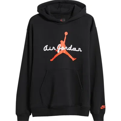 Jordan Brooklyn Fleece Hoodie In Black