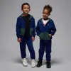 Jordan Brooklyn Fleece Little Kids' 2-piece Full-zip Hoodie Set In Blue