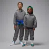 Jordan Brooklyn Fleece Little Kids' 2-piece Pullover Hoodie Set In Gray