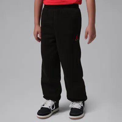 Jordan Brooklyn Fleece Little Kids' Jogger Pants In Black