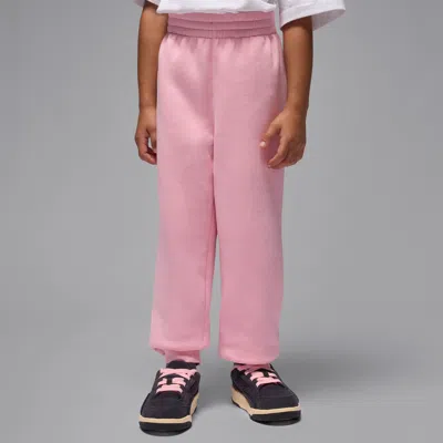 Jordan Brooklyn Fleece Little Kids' Pants In Pink