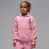 Jordan Brooklyn Fleece Little Kids' Pullover Hoodie In Pink