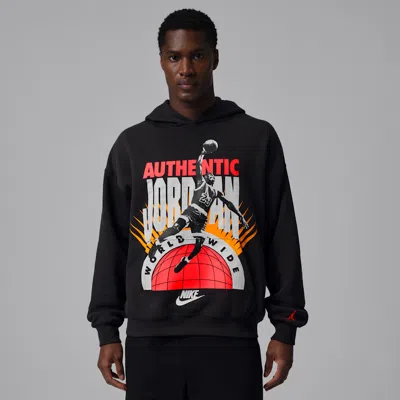 Jordan Brooklyn Fleece Hoodie In Black