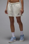 Jordan Brooklyn Fleece Sweat Shorts In Neutral