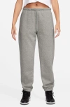 Jordan Brooklyn Fleece Sweatpants In Dark Grey Heather/white