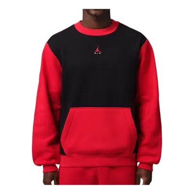 Jordan Brooklyn Fleece Sweatshirt 'black University Red'