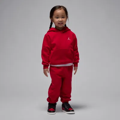 Jordan Babies' Brooklyn Fleece Toddler 2-piece Pullover Hoodie Set In Red