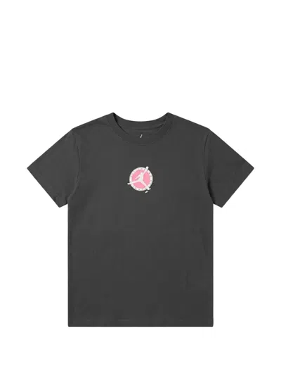 Jordan Brooklyn Flight Club Logo-detail T-shirt In Grey