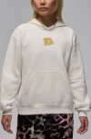 Jordan Brooklyn Gel Oversize Pullover Hoodie In White