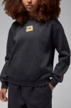 Jordan Brooklyn Gel Oversize Pullover Hoodie In Black