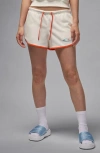 Jordan Brooklyn Graphic Fleece Shorts In White