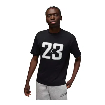 Jordan 23 Cotton Graphic T-shirt In Black