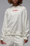 Shop Jordan Brooklyn Oversize Fleece Crewneck Sweatshirt