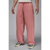 Jordan Brooklyn Oversize French Terry Sweatpants In Pink