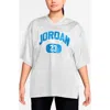 Jordan Brooklyn Oversize Jersey In Gray
