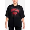 Jordan Brooklyn Oversize Jersey In Black