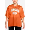 Jordan Brooklyn Oversize Jersey In Orange