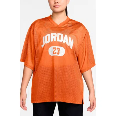 Jordan Brooklyn Oversize Jersey In Orange