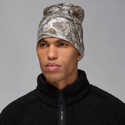 Jordan Brooklyn Peak Men's Realtree Beanie In White