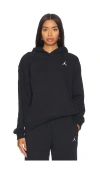 Jordan Women's  Brooklyn Fleece Hoodie In Black & White