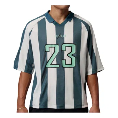 Jordan Brooklyn Terrace Shirt 'sail Ash Green Black' In Multi