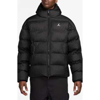 Jordan Mens  Brooklyn Puffer Jacket In White/black