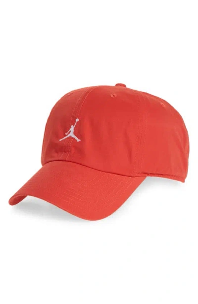 Jordan Club Adjustable Unstructured Hat In Lobster/ White