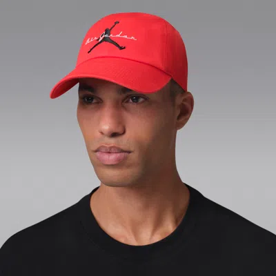 Jordan Club Cap Unstructured Adjustable Hat In Red