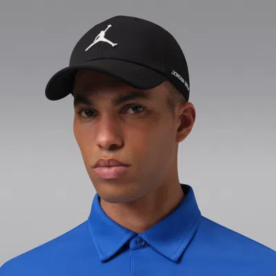 Jordan Club Dri-fit Structured Golf Hat In Black