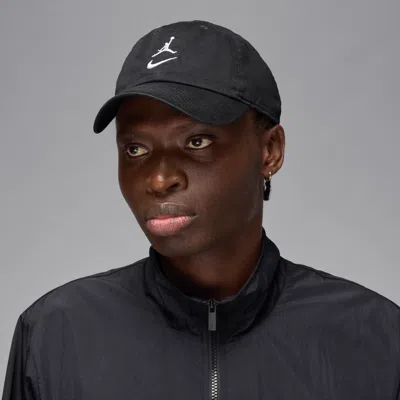 Jordan Club Unstructured Curved-bill Hat In Black
