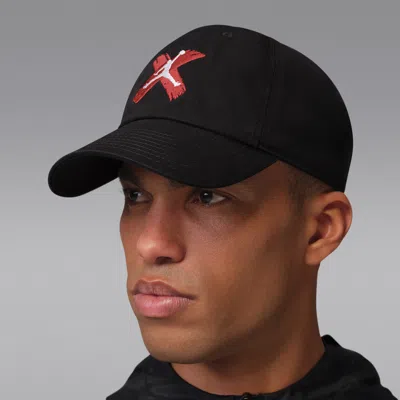 Jordan Club Unstructured Curved-bill Hat In Black