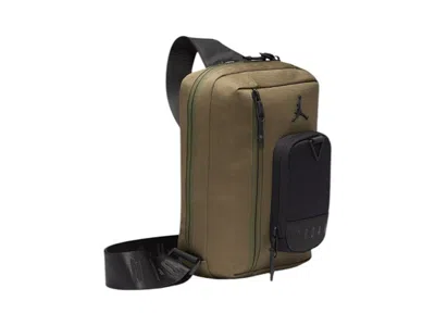 Pre-owned Jordan Collectors Crossbody 3l Bag In Medium Olive