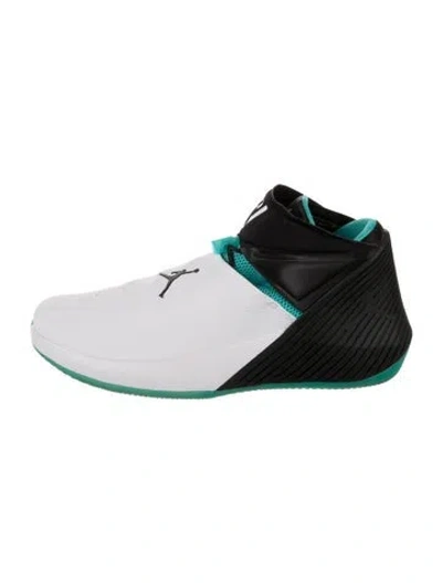 Pre-owned Jordan Colorblock Pattern Sneakers In White