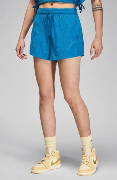 Jordan Core French Terry Shorts In Blue
