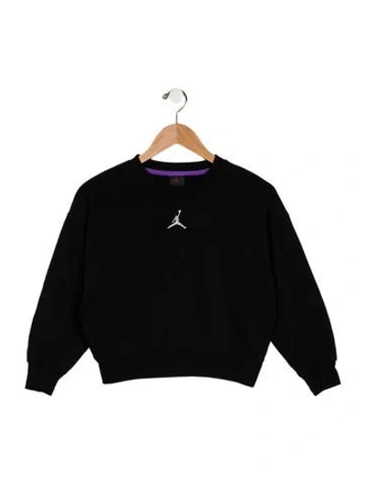 Pre-owned Jordan Kids' Cotton Black Long Sleeve Sweatshirt