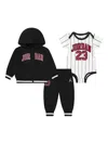 Jordan Baby (0-6m) 23 Jersey 3-piece Full-zip Hoodie Set In Black