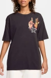 Jordan Cotton Graphic T-shirt In Off Noir