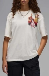 Jordan Womens  Gf 6rng Graphic Short Sleeve T-shirt In Sail