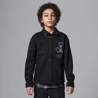 Jordan Court Of Legends Big Kids' Long Sleeve Knit Top In Multi/black