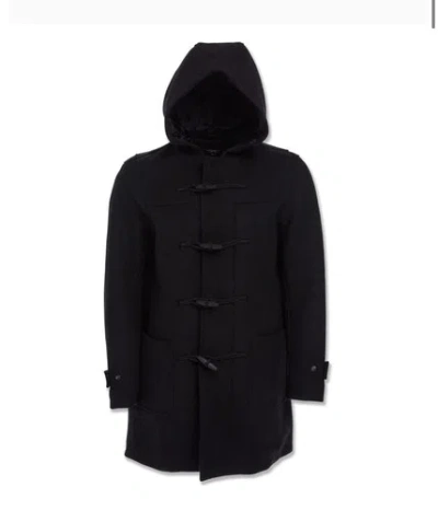Pre-owned Jordan Craig Black Hooded Duffle Coat