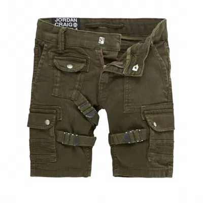 Jordan Craig Kids' Boy's Cairo Cargo Shorts In Army Green