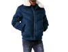 Jordan Craig Everest Wool Bubble Jacket In Navy In Blue