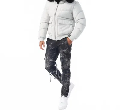 Jordan Craig Hollis Bomber Jacket In Light Grey In Gray