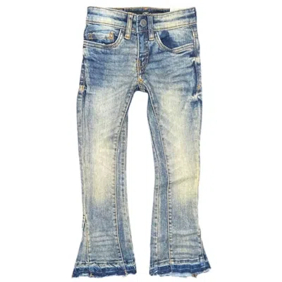 Jordan Craig Kid's Clean Wash Jeans In Lager In Blue