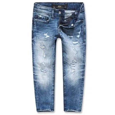 Jordan Craig Kid's Sean Troublemaker Denim Jeans In Deep Blue